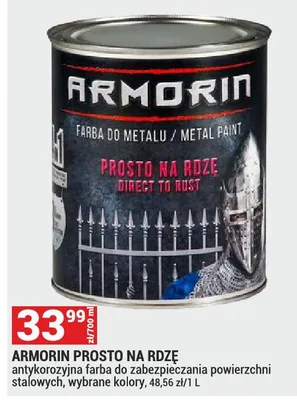 Farba do metalu Prosto na Rdzę promocja w Merkury Market