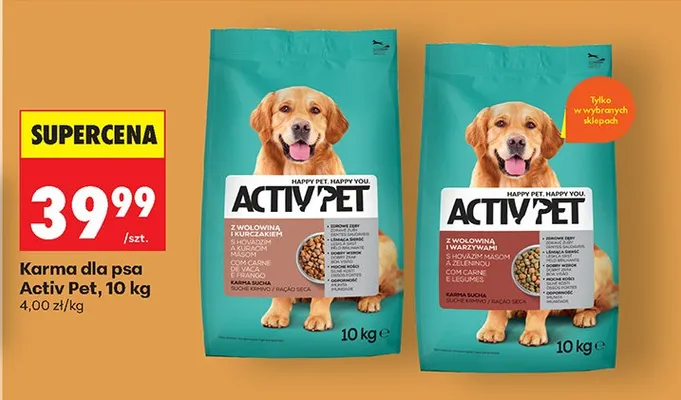 Karma dla psa z wołowiną i wątróbką K-classic promocja w Biedronka