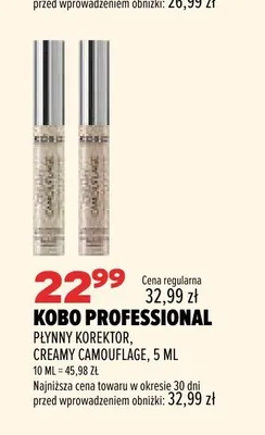 Płynny korektor Kobo Professional Creamy Camouflage promocja w Drogerie Natura