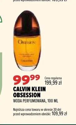 Woda perfumowana Calvin Klein Obsession promocja w Drogerie Natura