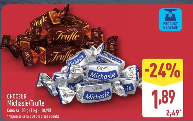 Czekoladki Michasie/Truffe promocja w Aldi