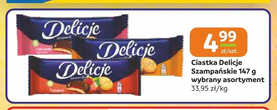 Ciastka Delicje Szampańskie Pomarańczowe promocja w Gama