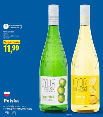 Cydr Lubelski Klasyczny promocja w Lidl