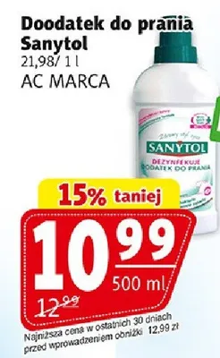 Dodatek do prania Sanytol promocja w Prim Market