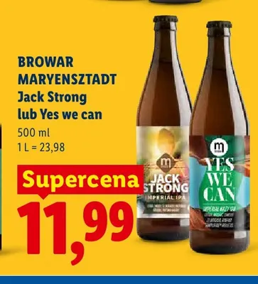 Piwo Browar Maryensztadt Jack Strong Imperial IPA promocja w Lidl
