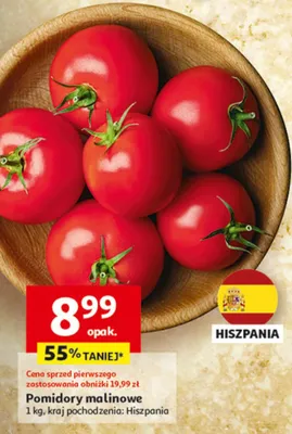 Pomidory malinowe promocja w Auchan