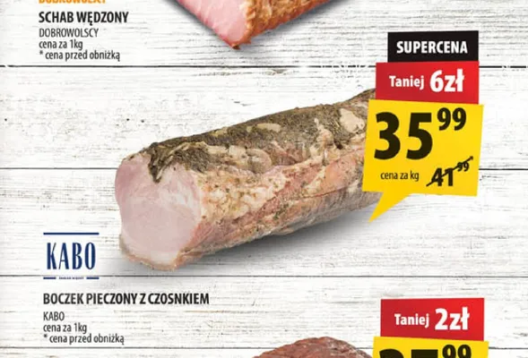 Boczek pieczony z czosnkiem Kabo promocja w Arhelan