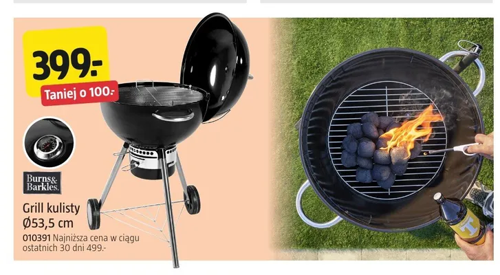 Grill kulisty Burns & Barkles Ø53,5 cm promocja w Jula