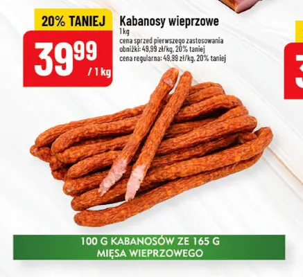 Kabanosy wieprzowe Pekpol promocja w POLOmarket