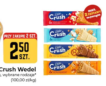 Baton Crush Salted Peanuts E.Wedel promocja w Społem Częstochowa