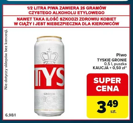 Piwo Tyskie Gronie promocja w Globi