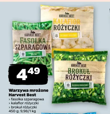Warzywa mrożone Harvest Best promocja w Netto