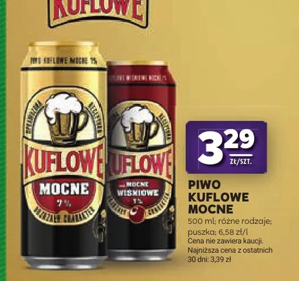Piwo Kuflowe Mocne Wiśniowe promocja w Stokrotka