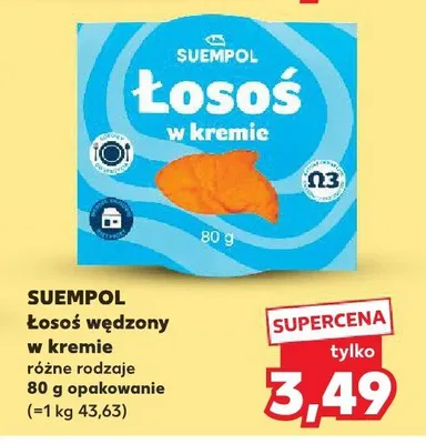 Łosoś wędzony w kremie różne rodzaje promocja w Kaufland