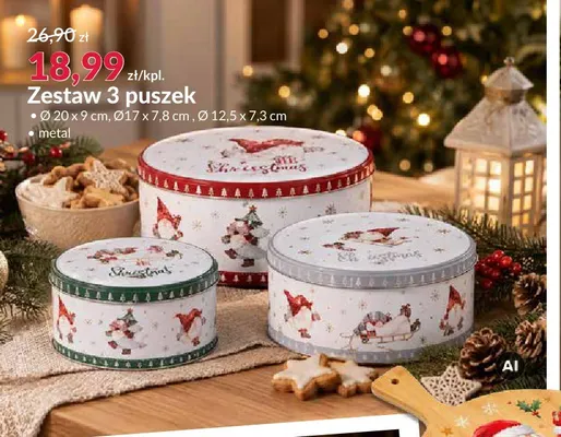 Zestaw 3 puszek promocja w Salony Agata