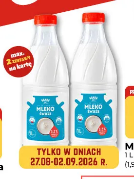 Mleko świeże Kanka 3,2% promocja w Społem Częstochowa