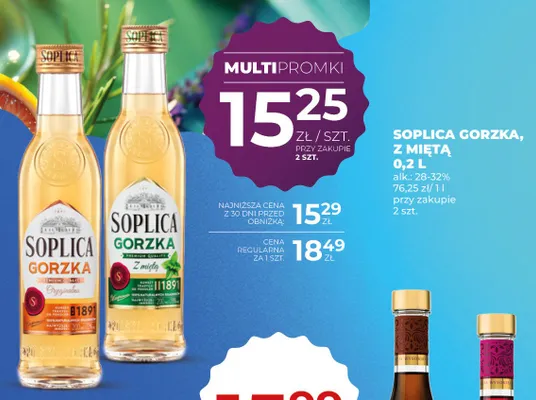 Likier Soplica Gorzka Oryginalna promocja w Duży Ben