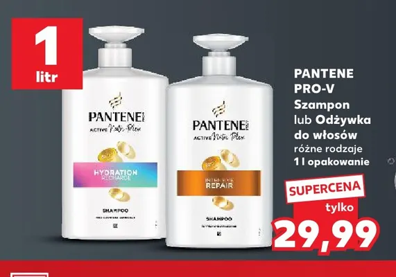 Szampon do włosów Active Nutri-Plex Hydration Recharge Pantene Pro-V promocja w Kaufland