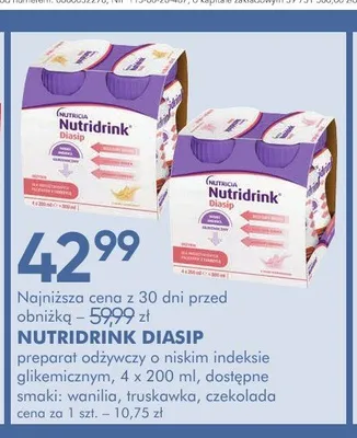 NUTRIDRINK DIASIP promocja w Super-Pharm