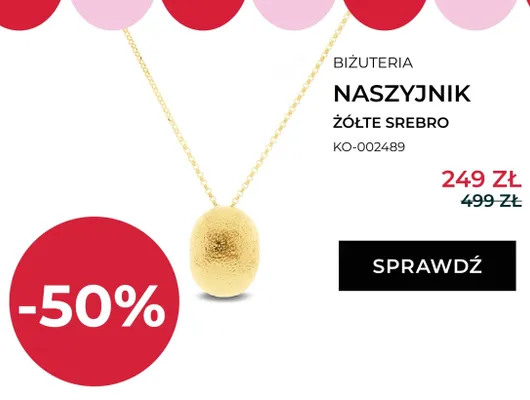 Naszyjnik Briju żółte srebro promocja w Briju