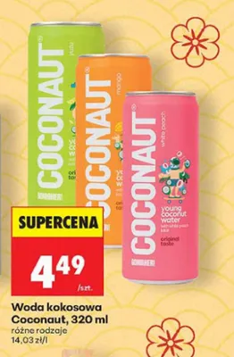 Woda kokosowa Coconaut White Peach promocja w Biedronka