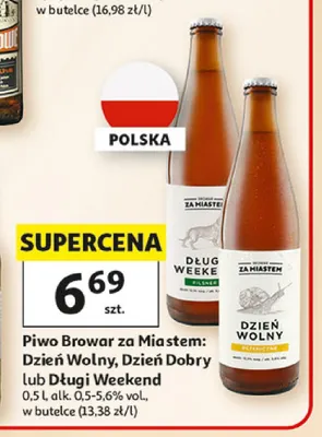 Piwo za Miastem Długi Weekend promocja w Auchan