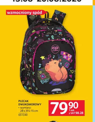 Plecak dwukomorowy CoolPack promocja w Selgros