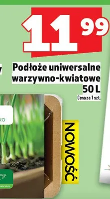 Podłoże uniwersalne warzywno-kwiatowe 50 l promocja w TOPAZ