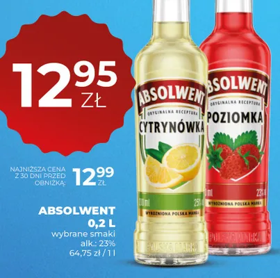 Likier Absolwent wybrane smaki promocja w Duży Ben