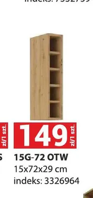 Szafka kuchenna Aria 15 g-72 Otw promocja w Merkury Market