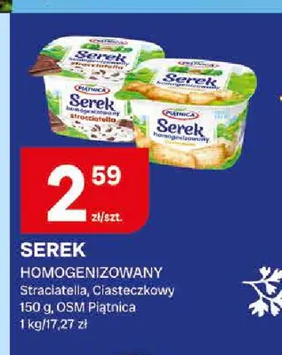 Serek homogenizowany straciatella Piątnica promocja w Chorten