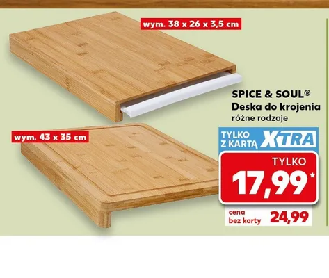 Deska do krojenia SPICE & SOUL promocja w Kaufland