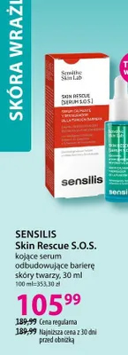 Kojące serum odbudowujące barierę skóry twarzy Sensilis Skin Rescue S.O.S. promocja w Hebe