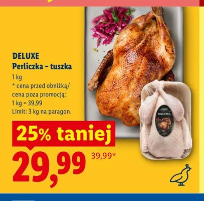 Perliczka - tuszka Deluxe promocja w Lidl