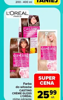 Farba do włosów Casting Crème Gloss L'Oréal promocja w Carrefour