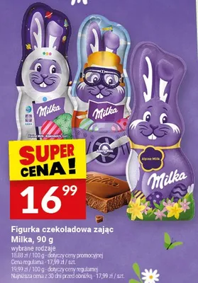 Figurka czekoladowa zając Milka promocja w Twój Market