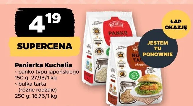 Panierka Kuchelia panko typu japońskiego promocja w Netto