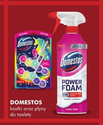 Kostki oraz płyny do toalety Domestos promocja w Super-Pharm