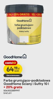 Farba gruntująco-podkładowa GoodHome Ściany i Sufity promocja w Castorama