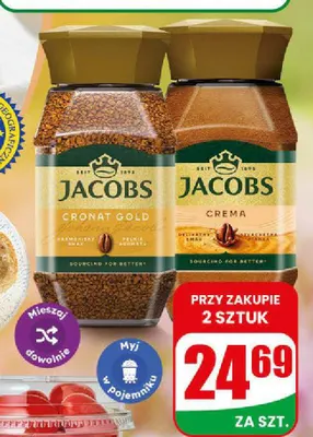 Kawa rozpuszczalna Jacobs Crema promocja w Dino