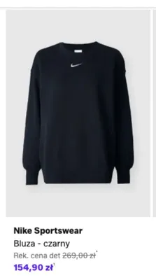 Bluza Nike Sportswear czarny promocja w Lounge by Zalando