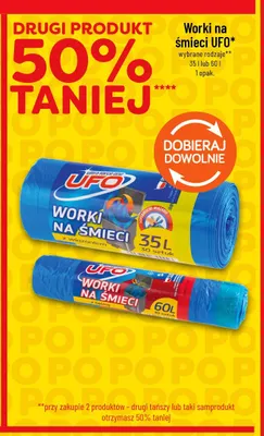 Worki na śmieci UFO 35 l promocja w POLOmarket