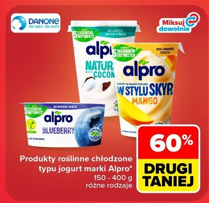 Produkt roślinny Alpro w stylu Skyr Mango promocja w Carrefour