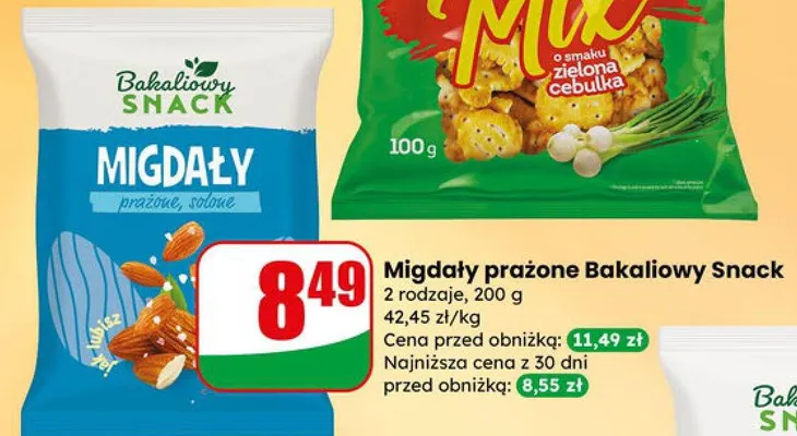 Migdały prażone promocja w Dino