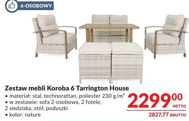 Zestaw mebli Koroba 6 Tarrington House promocja w Makro