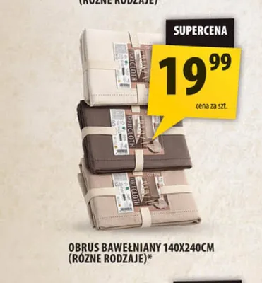 Obrus bawełniany 140x240 cm promocja w Arhelan