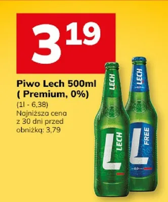 Piwo Lech 500ml (Premium, 0%) promocja w Hitpol