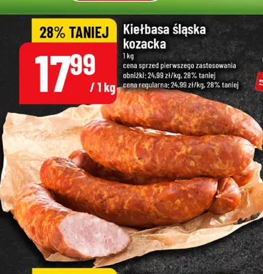 Kiełbasa śląska kozacka promocja w POLOmarket