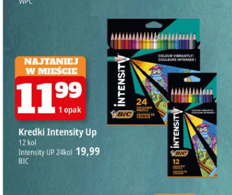 Kredki Intensity Up 24 kol BIC promocja w Leclerc