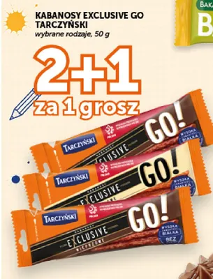 Kabanosy Exclusive GO! wieprzowe Tarczyński promocja w Groszek